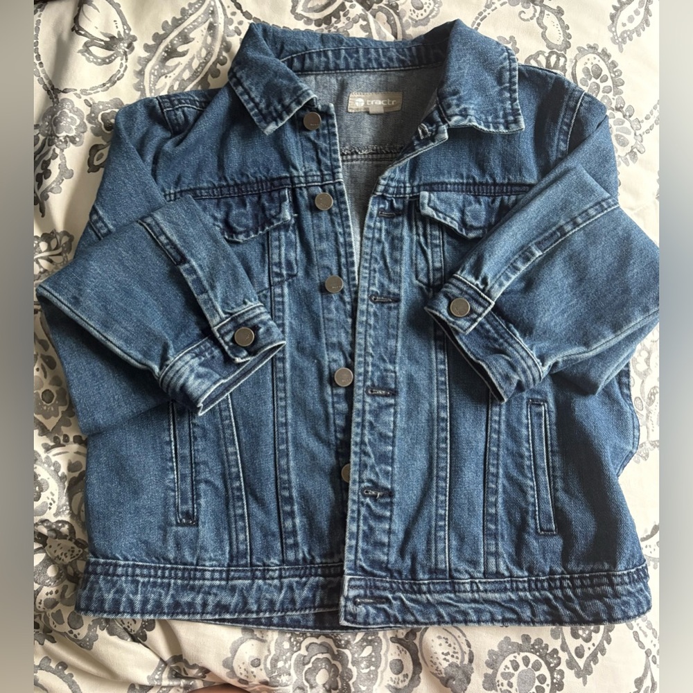 Tractr Classic Blue Jean Jacket for Kids (Girl)
